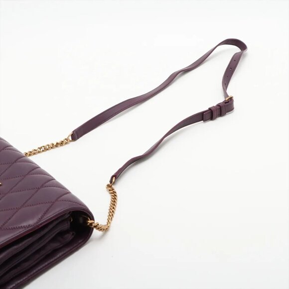 Saint Laurent Paris Sunset Leather Chain Shoulder Bag Red 442906 - Picture 5 of 11